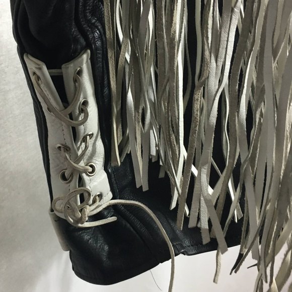 Retro Leather Motorcycle Jacket - Picture 5 of 9